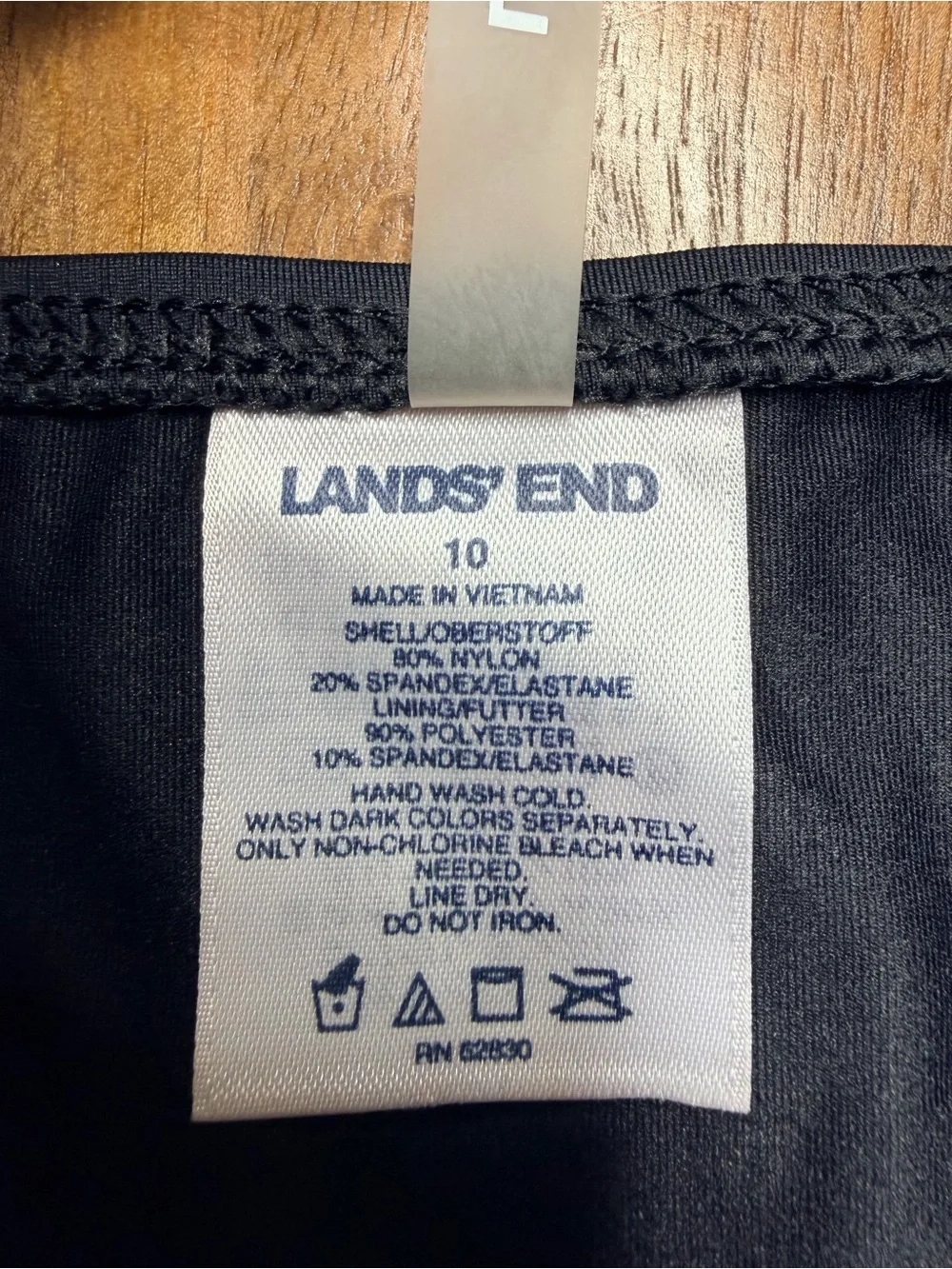 Lands End Women’s Classic Women's Black Swim Briefs - Comfortable Everyday Swim